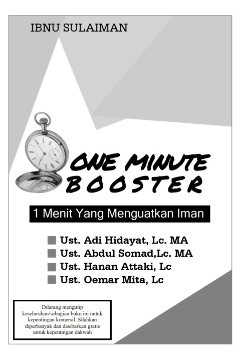 One Minute Booster (1 Menit Yang  Menguatkan Iman)